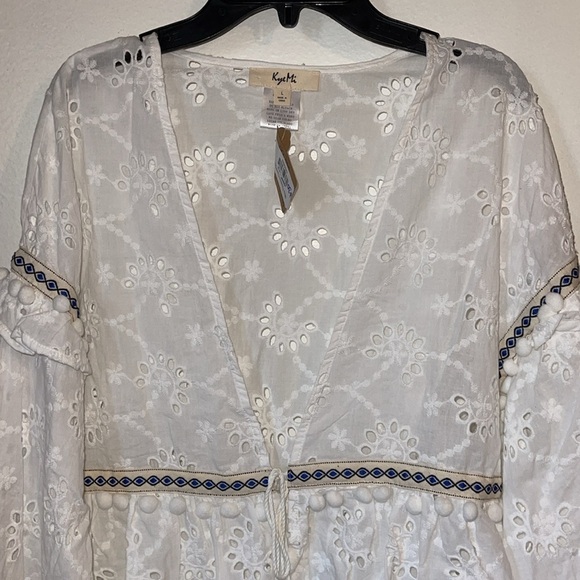 🌹NWT: KYE MI EYELET MAY FLOWERS CARDIGAN - Picture 2 of 9